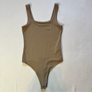 Abercrombie & Fitch Tan‎ Tank Bodysuit Soft A&F Collection Size Small